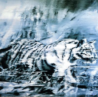 27150238k - Gerhard Richter, geb. 1932, Tiger, Farboffset, Multiple, rechts unten mit Kugelschreiber ...
