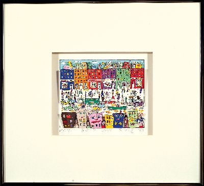 27150262k - James Rizzi, 1950-2011 New York, Good Day, dreidimensionale Farblithographie von 1987, ...