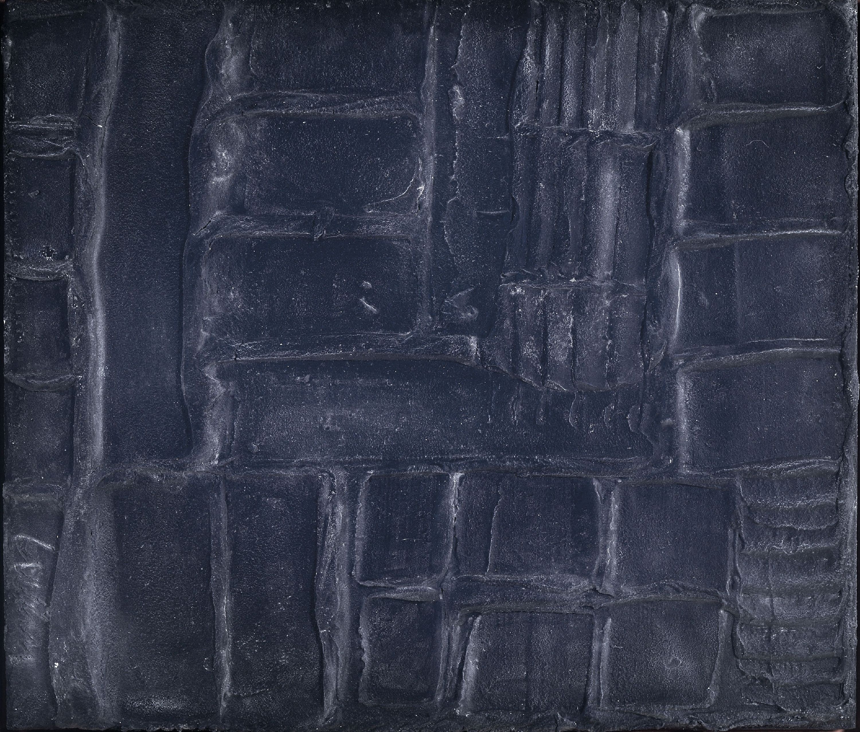 Image 27150583 - Adolf Luther, 1912 Uerdingen-1990 Krefeld, Materialbild, 1960er-Jahre, Kreide, Öl und ...