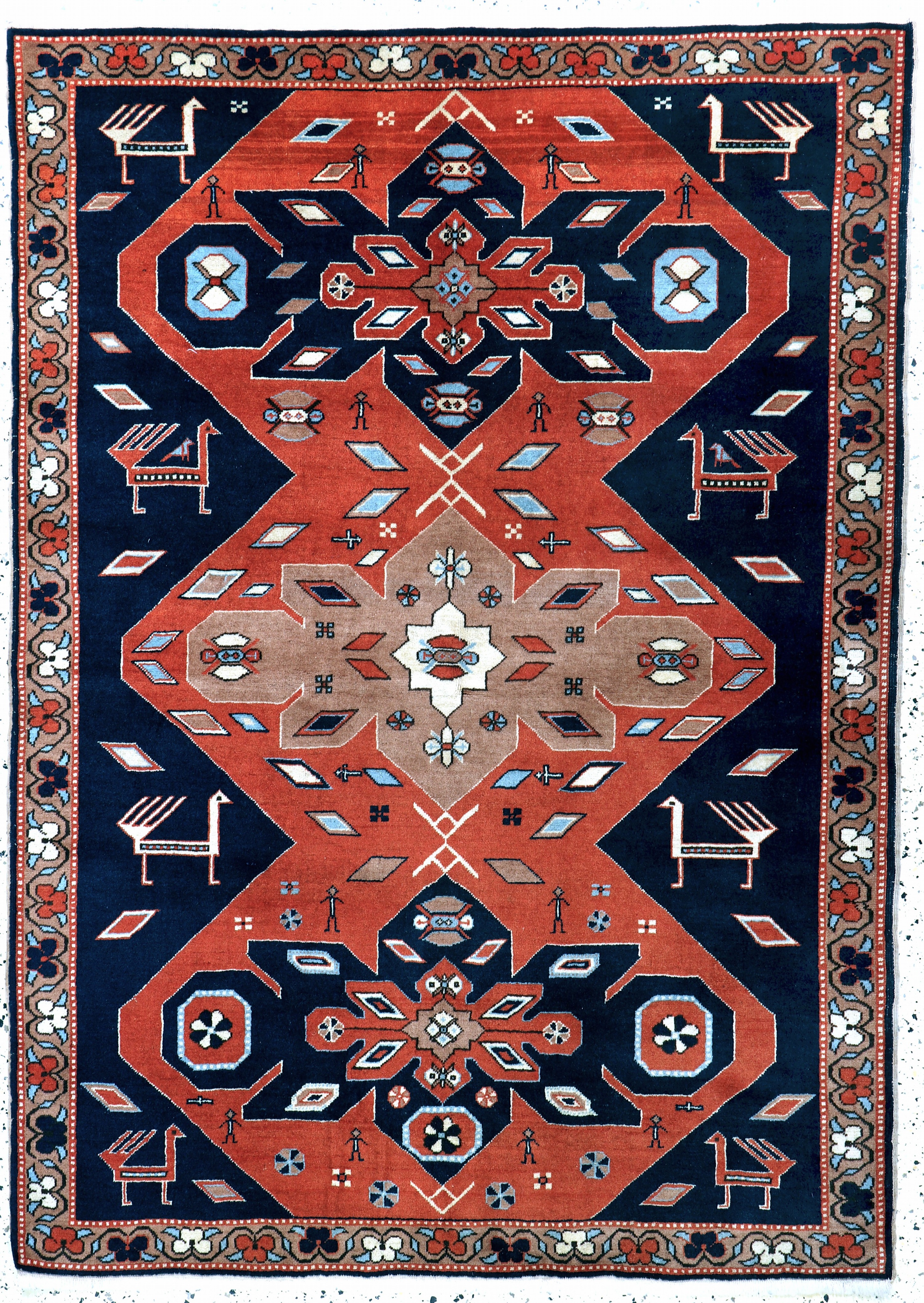 Image 27151072 - Kazak, Türkei, Ende 20.Jhd, Wolle auf Wolle, ca. 185 x 133 cm, EHZ: 1-2 Schätzpreis: ...
