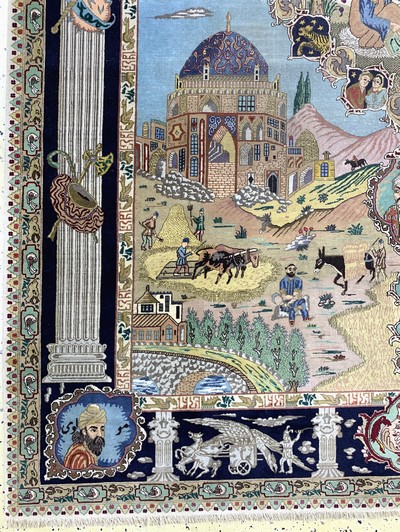 27151062b - Täbriz fein(50 Raj), Persien, Mitte 20.Jhd,Korkwolle auf Baumwolle, ca. 280 x 200 cm, ...