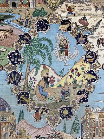 27151062c - Täbriz fein(50 Raj), Persien, Mitte 20.Jhd,Korkwolle auf Baumwolle, ca. 280 x 200 cm, ...