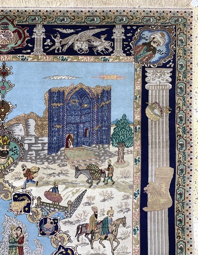 27151062e - Täbriz fein(50 Raj), Persien, Mitte 20.Jhd,Korkwolle auf Baumwolle, ca. 280 x 200 cm, ...