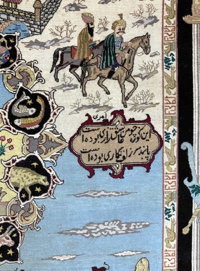 27151062g - Täbriz fein(50 Raj), Persien, Mitte 20.Jhd,Korkwolle auf Baumwolle, ca. 280 x 200 cm, ...