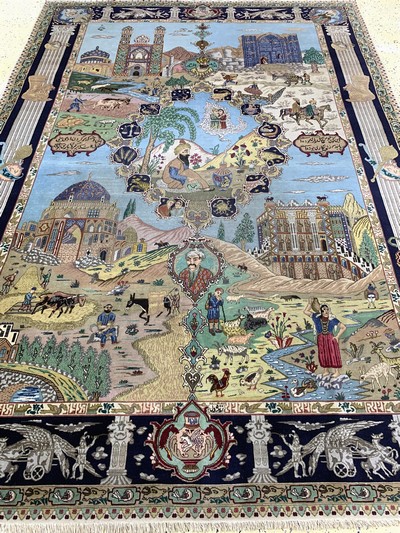 27151062i - Täbriz fein(50 Raj), Persien, Mitte 20.Jhd,Korkwolle auf Baumwolle, ca. 280 x 200 cm, ...