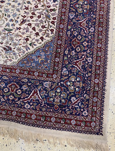 27151063f - Lahor fein, Pakistan, Mitte 20.Jhd, Wolle auf Baumwolle, ca. 370 x 270 cm, EHZ: ...