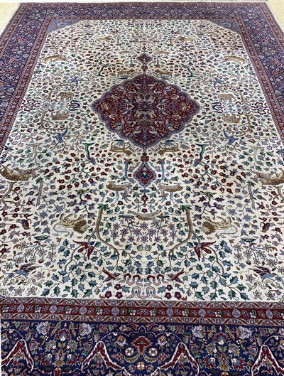 27151063i - Lahor fein, Pakistan, Mitte 20.Jhd, Wolle auf Baumwolle, ca. 370 x 270 cm, EHZ: ...