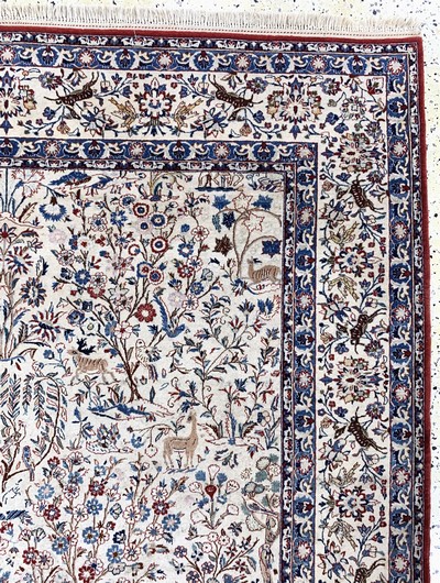 27151069d - Nain´Tudeschk´fein, Persien, Mitte 20.Jhd, Korkwolle auf Baumwolle, ca. 240 x 160 cm, ...