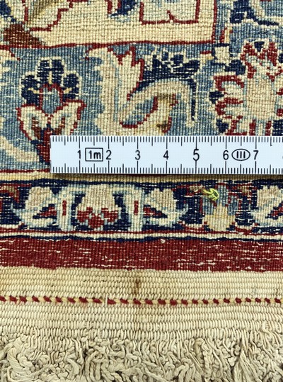 27151069h - Nain´Tudeschk´fein, Persien, Mitte 20.Jhd, Korkwolle auf Baumwolle, ca. 240 x 160 cm, ...