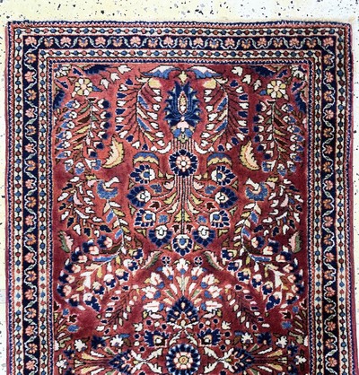 27151071a - 2 Lots Sarogh, Persien, Mitte 20.Jhd, Wolleauf Baumwolle, ca. 150 x 75 cm, EHZ: 2 ...