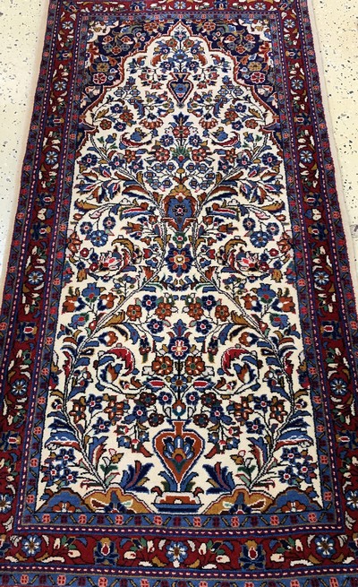 27151071g - 2 Lots Sarogh, Persien, Mitte 20.Jhd, Wolleauf Baumwolle, ca. 150 x 75 cm, EHZ: 2 ...