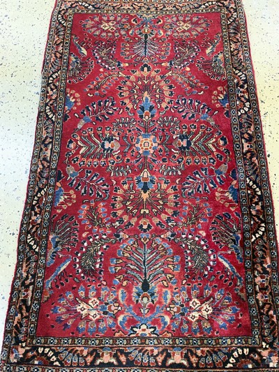 27151074c - Us Re-Import Sarogh, Persien, Anfang 20.Jhd, Korkwolle, ca. 145 x 85 cm, EHZ: 2 ...