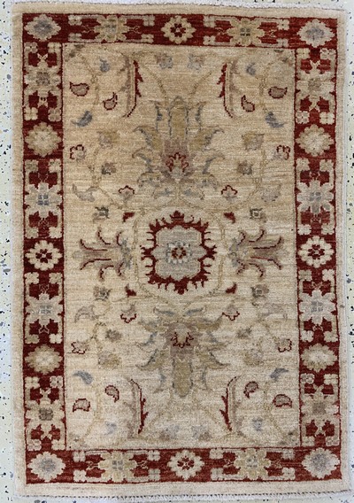 27151090e - 2 Lots Sigler, Pakistan, Ende 20.Jhd, Wolleauf Baumwolle, ca. 151 x 97 cm & ca. 96 x 65 ...
