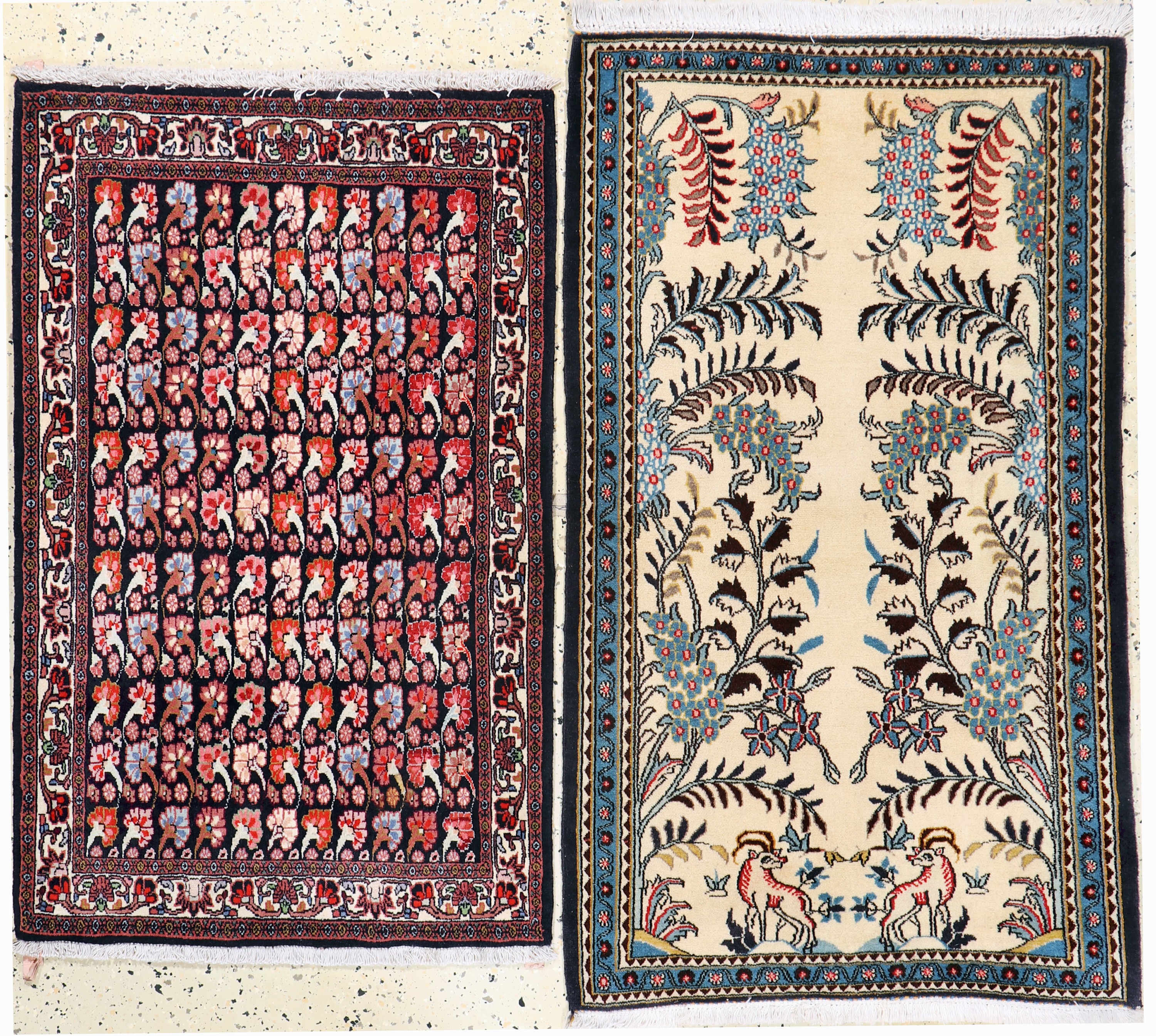 Image 27151118 - 2 Lots Bidjar & Ghom, Persien, Ende 20.Jhd,Wolle auf Baumwolle, ca. 120 x 78 cm & ca. ...
