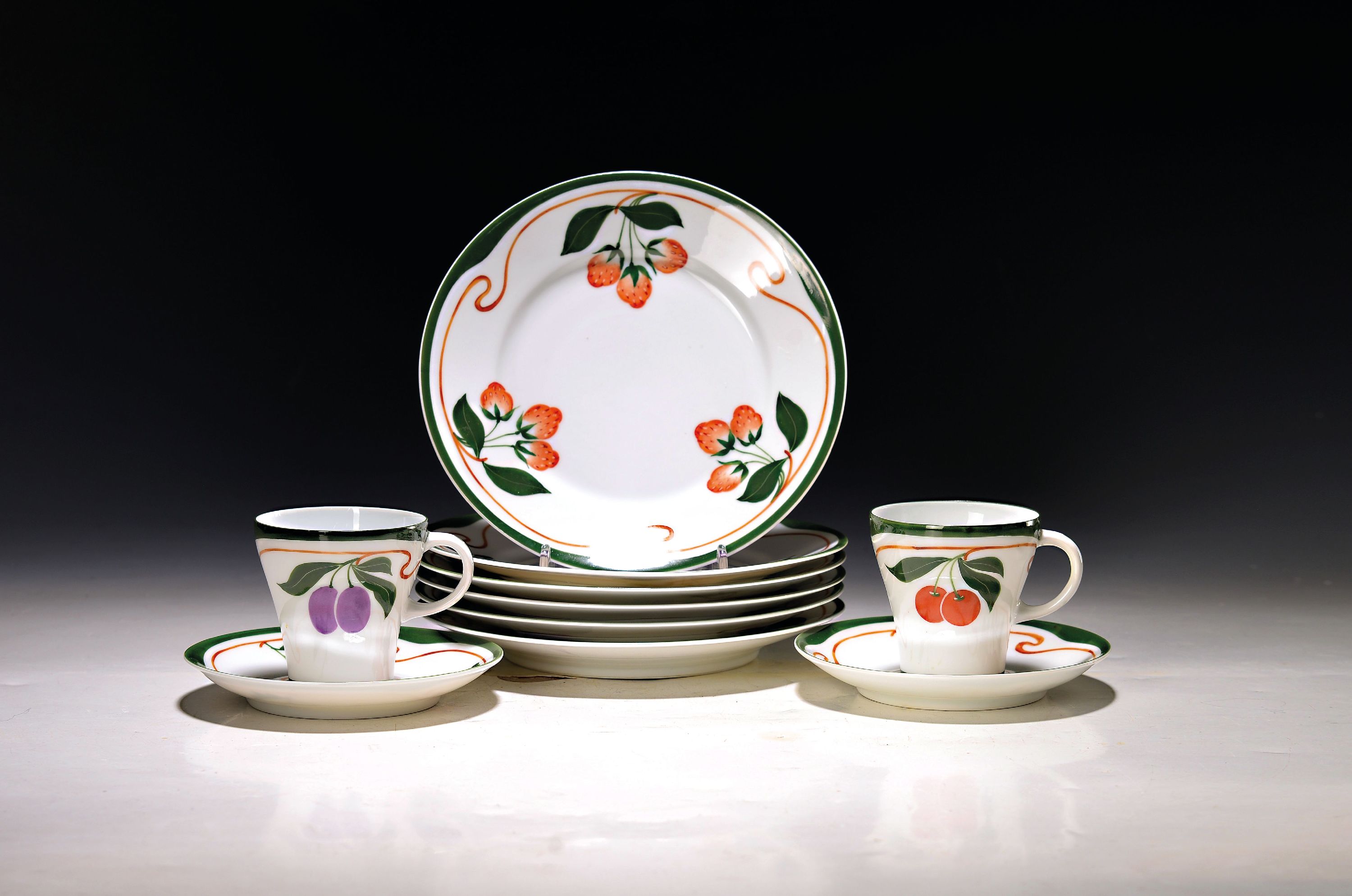 Image 27151129 - Jugendstil-Service, Form Secession, Philipp Rosenthal & Co., um 1903, Entw. Philipp ...