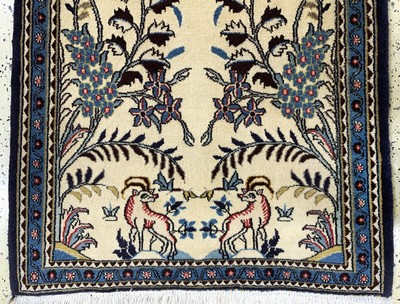27151118b - 2 Lots Bidjar & Ghom, Persien, Ende 20.Jhd,Wolle auf Baumwolle, ca. 120 x 78 cm & ca. ...