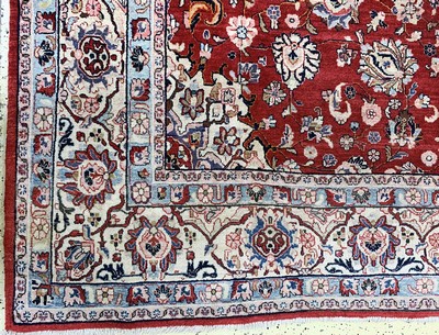 27151121b - Saruk old, Persia, mid-20th century, wool on cotton, approx. 370 x 270 cm, condition: ...