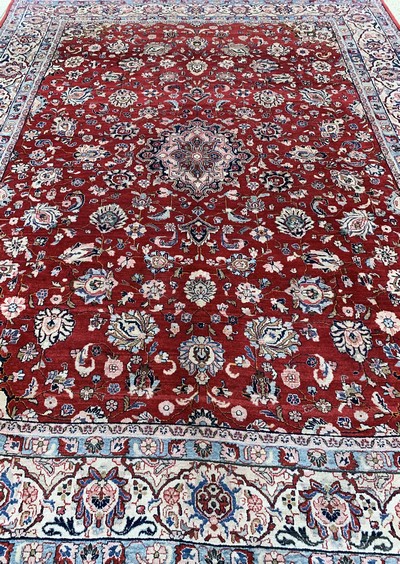 27151121h - Saruk old, Persia, mid-20th century, wool on cotton, approx. 370 x 270 cm, condition: ...