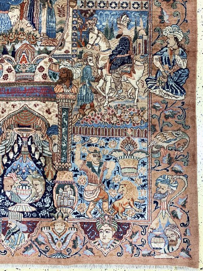 27151123a - Kaschmar alt, Persien, Mitte 20.Jhd, Wolle auf Baumwolle, ca. 400 x 302 cm, EHZ: 3 ...