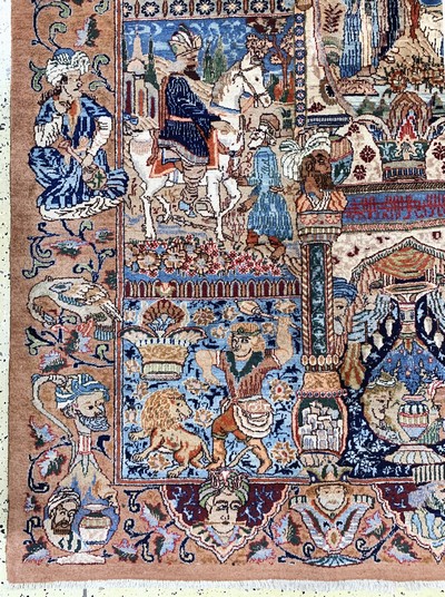 27151123c - Kaschmar alt, Persien, Mitte 20.Jhd, Wolle auf Baumwolle, ca. 400 x 302 cm, EHZ: 3 ...
