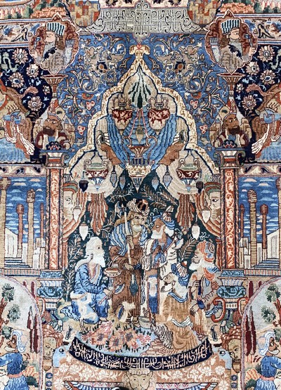 27151123e - Kaschmar alt, Persien, Mitte 20.Jhd, Wolle auf Baumwolle, ca. 400 x 302 cm, EHZ: 3 ...