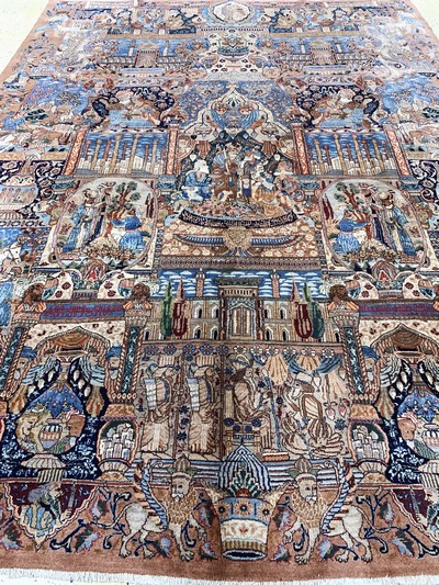 27151123j - Kaschmar alt, Persien, Mitte 20.Jhd, Wolle auf Baumwolle, ca. 400 x 302 cm, EHZ: 3 ...