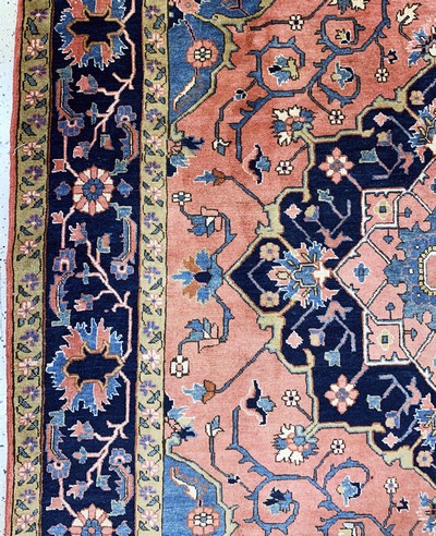 27151124c - Heriz alt, Persien, Mitte 20.Jhd, Wolle aufBaumwolle, ca. 310 x 205 cm, EHZ: 1-2 ...