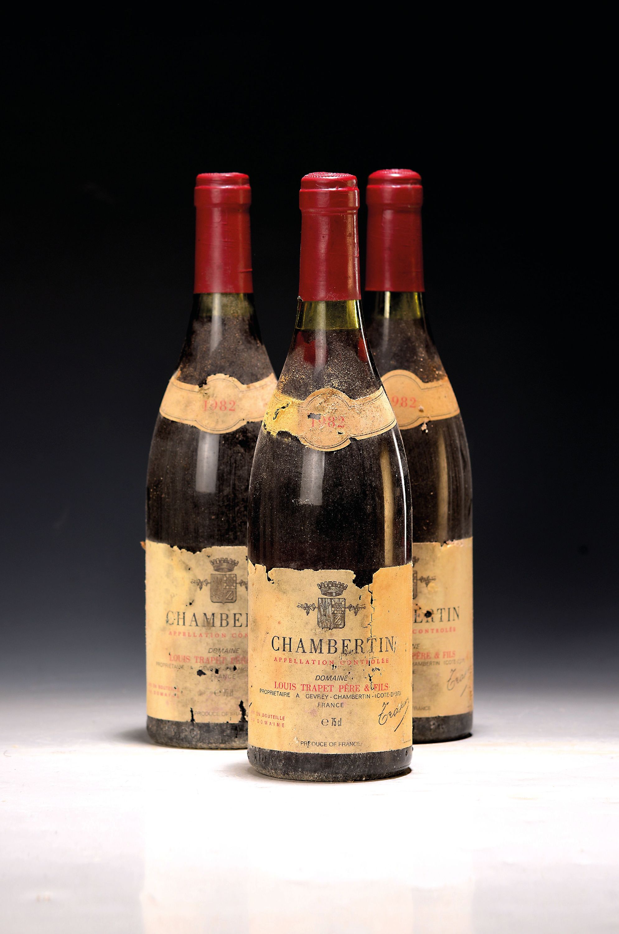 Image 27151443 - 5 Flaschen 1982 Domaine Trapet Pere et Fils Chambertin, Cote de Nuits, ca. 75cl, ...
