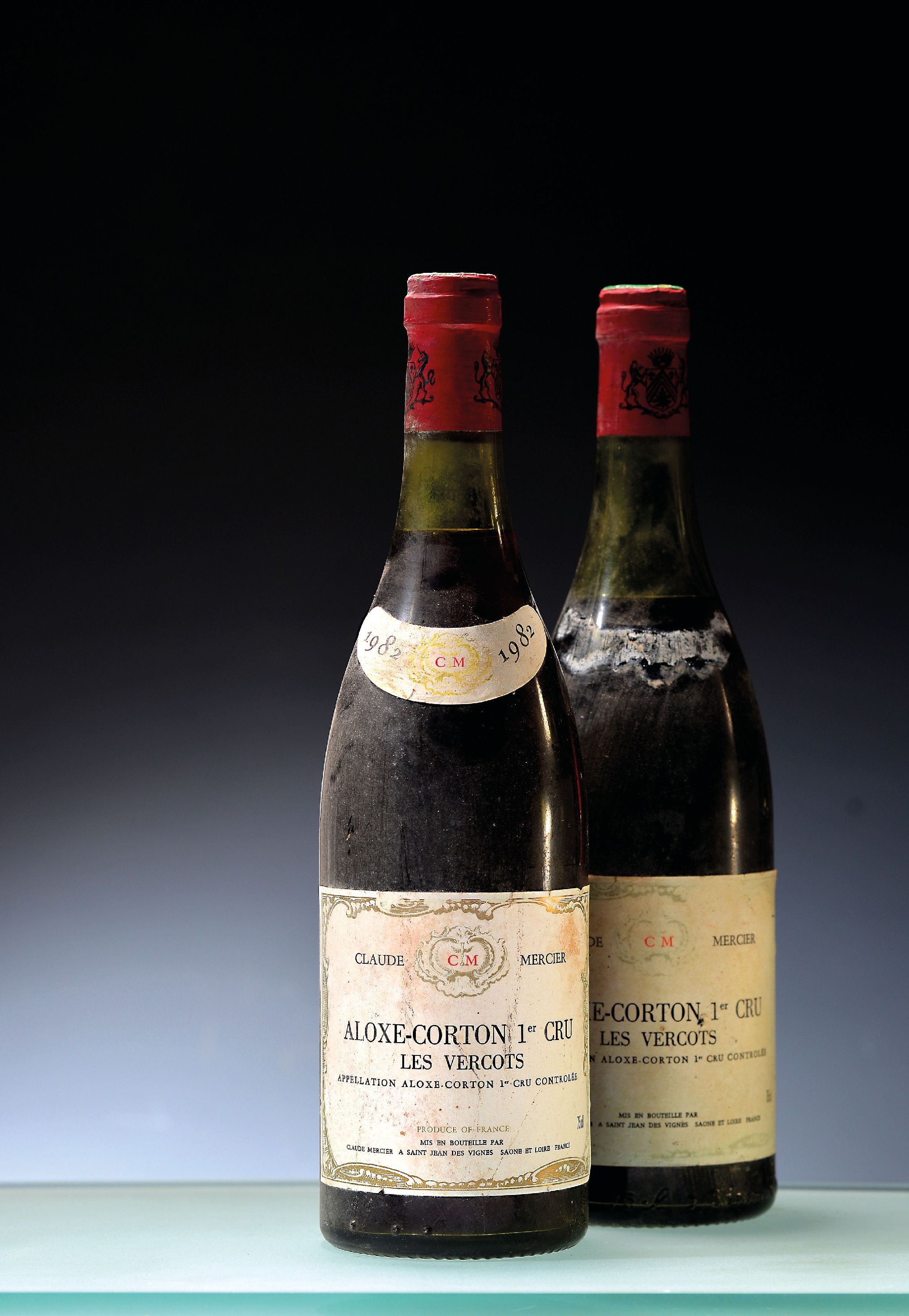 Image 27151580 - 10 Flaschen 1982 Domaine Claude Mercier Les Vercots, Aloxe-Corton Premier Cru, ca. 75cl, ...