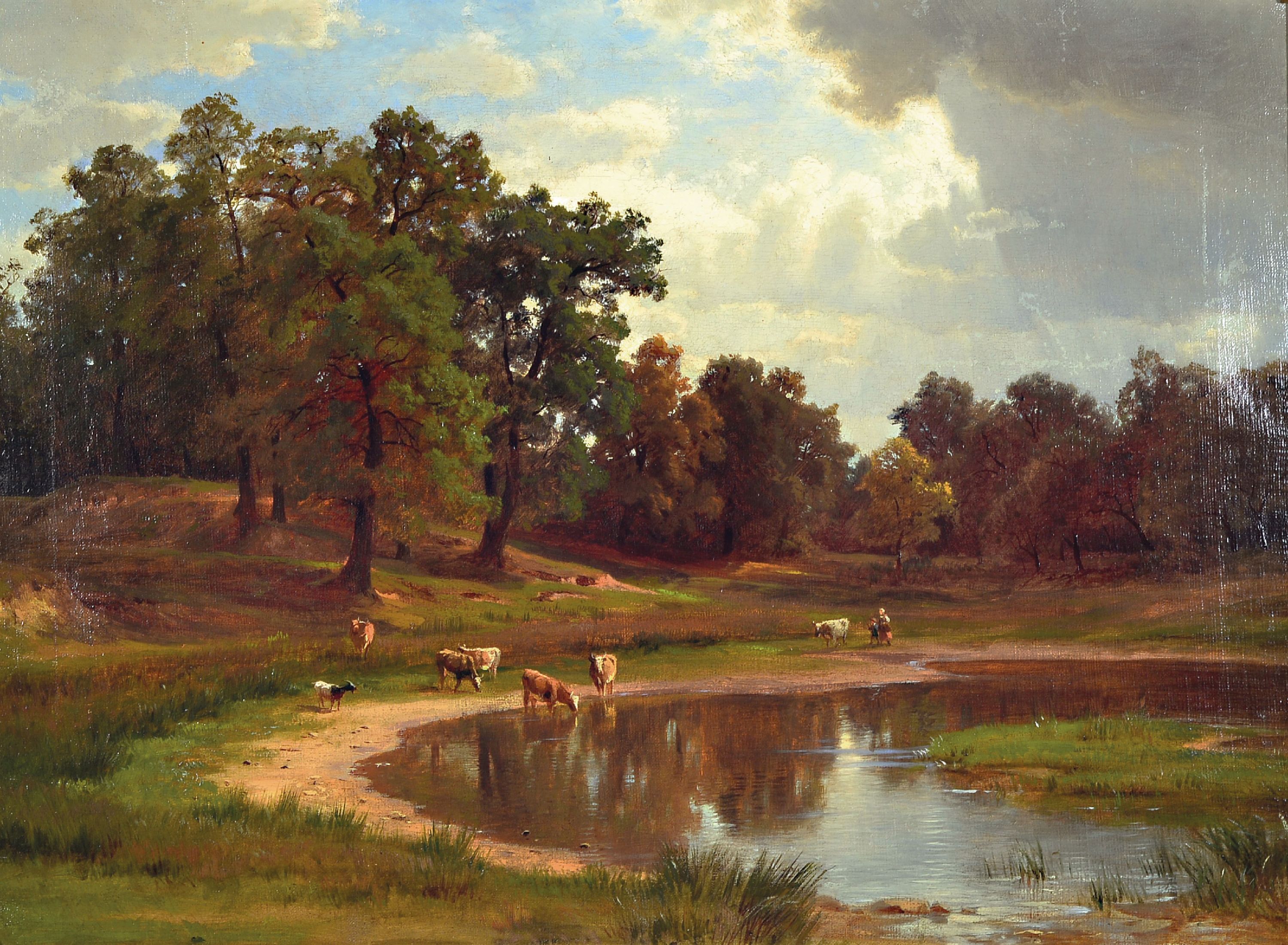 Image 27151817 - Zuschreibung: Paul (Gottlieb Daniel) Weber, 1823 Darmstadt-1916 München, Bäuerin und ...
