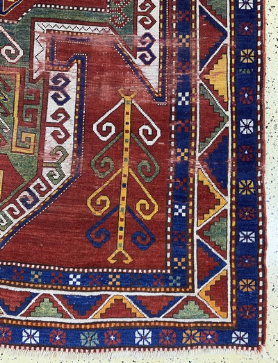 27152078a - ´Sewan´Kazak antik, Kaukasus, 19.Jhd, Wolleauf Wolle, ca. 250 x 180 cm, EHZ: ...