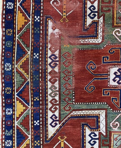 27152078c - ´Sewan´Kazak antik, Kaukasus, 19.Jhd, Wolleauf Wolle, ca. 250 x 180 cm, EHZ: ...