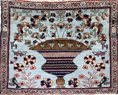 27152083a - 2 Lots Malayer & Sarogh, Persien, Mitte 20.Jhd, Wolle auf Baumwolle, ca. 70 x 54 cm & ...