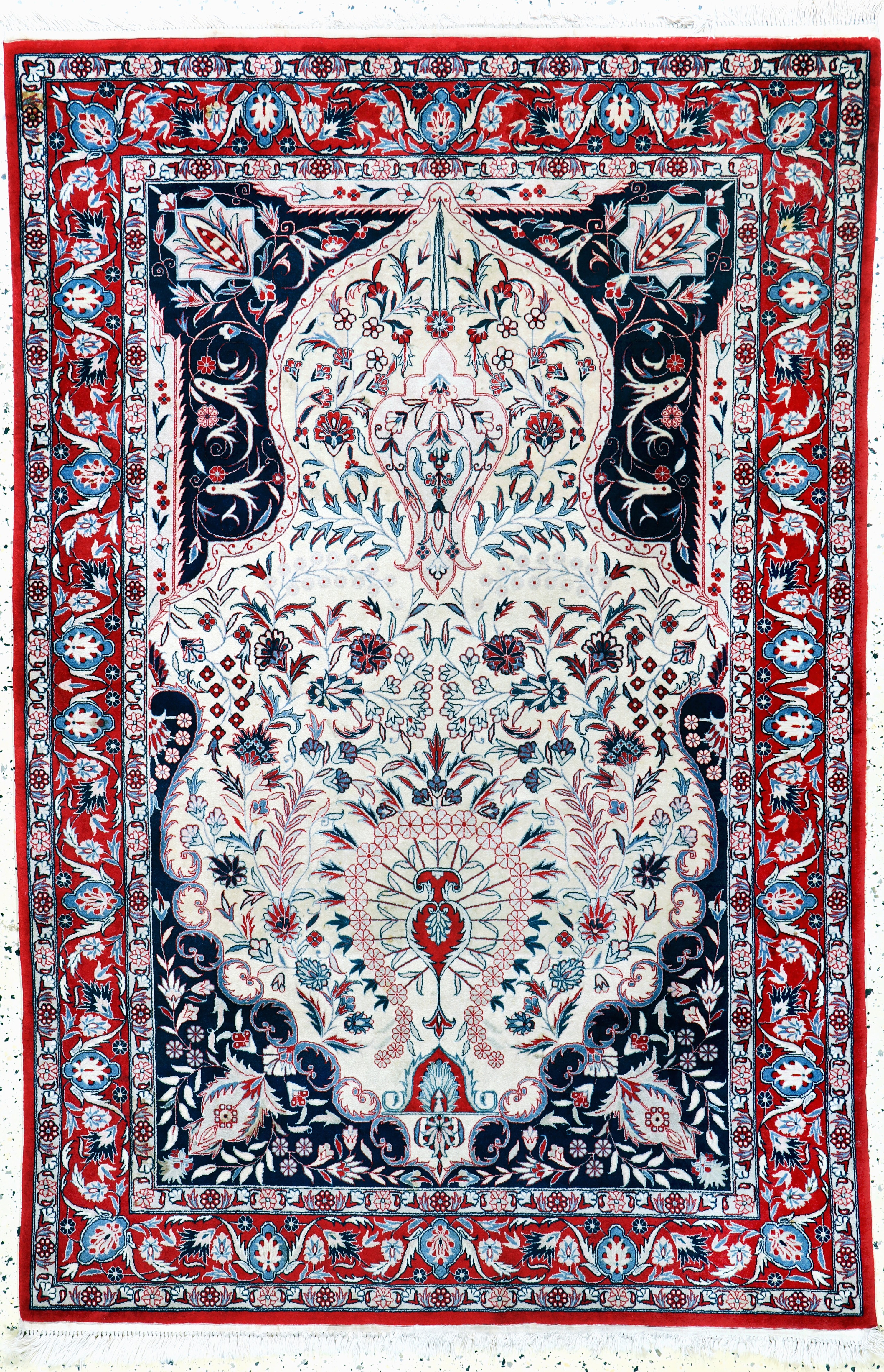 Image 27152191 - Esfahan fein, China, Mitte 20.Jhd, Korkwolle auf Baumwolle, ca. 185 x 125 cm, ...