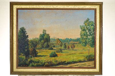 27152224k - Alfred Kusche, 1884-1984 Karlsruhe, late summer landscape, signed and dated 1940, ...