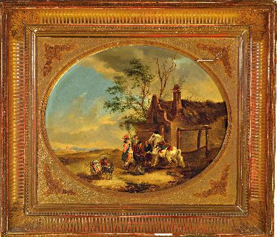 27152225k - Nachfolge des Philips Wouwerman (1619-1668) bzw. des Dirck Stoop (1618-1681), ...