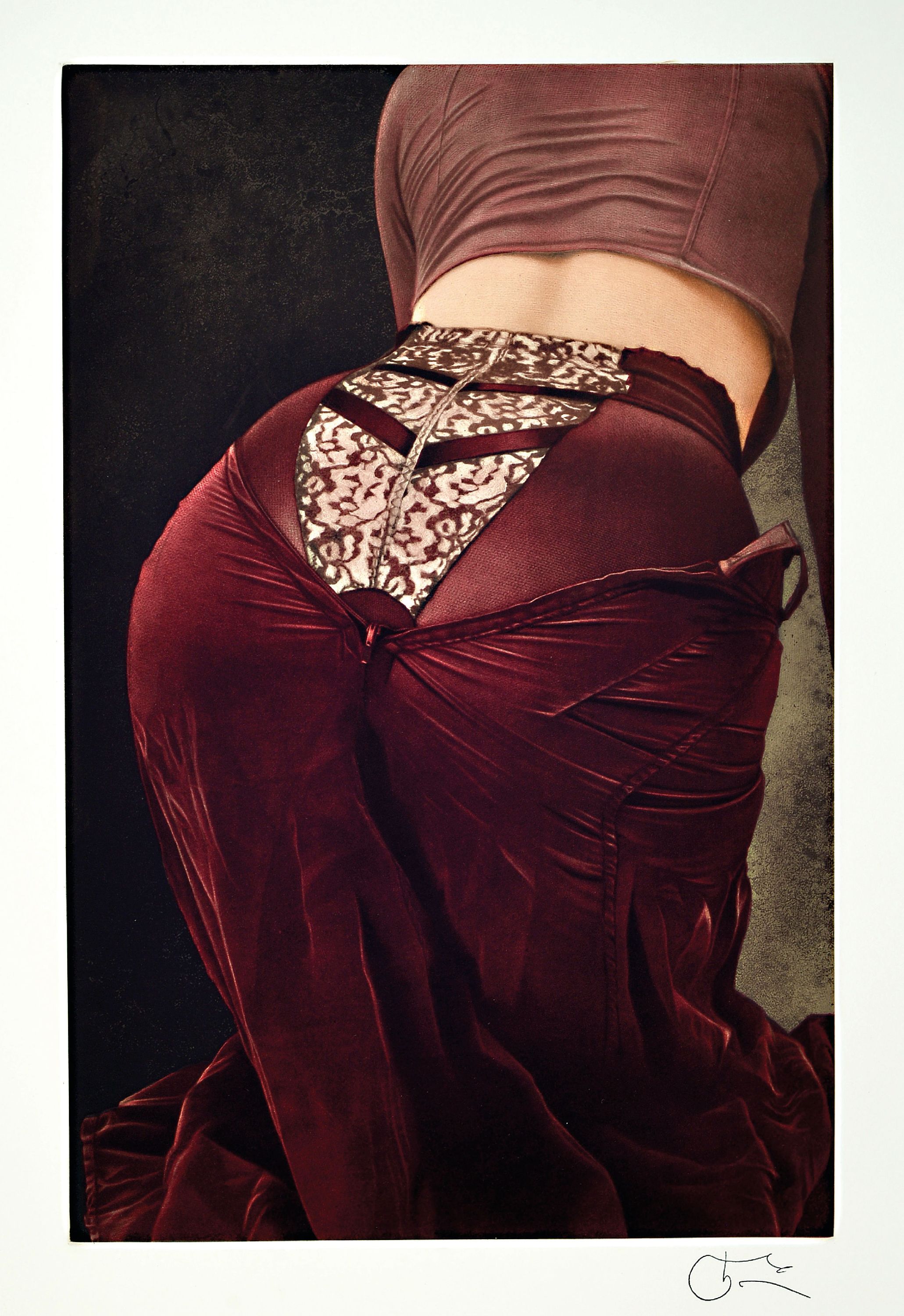 Image 27152343 - Willi Kissmer, geb. 1951, Radierung, Akt mit Dessous , Stempelsignatur und ...