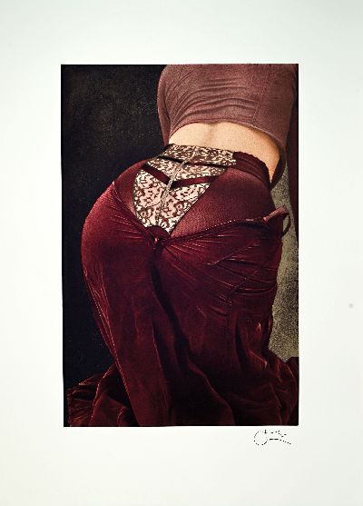 27152343k - Willi Kissmer, geb. 1951, Radierung, Akt mit Dessous , Stempelsignatur und ...
