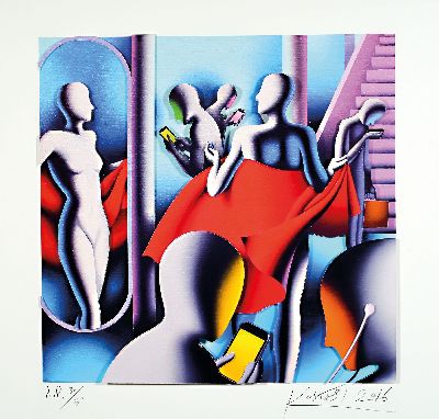 Image Mark Kostabi geb. 1960, 3D-Konstruktion, sign., dat. 2016, num. A.P. 30/30 , ca. 60x63 cm