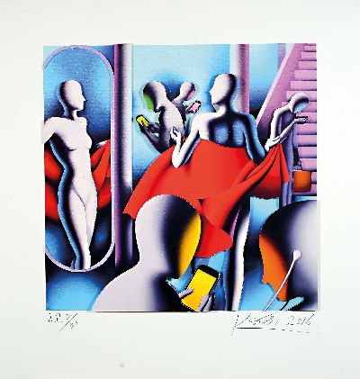 27152347k - Mark Kostabi geb. 1960, 3D-Konstruktion, sign., dat. 2016, num. A.P. 30/30 , ca. 60x63 cm