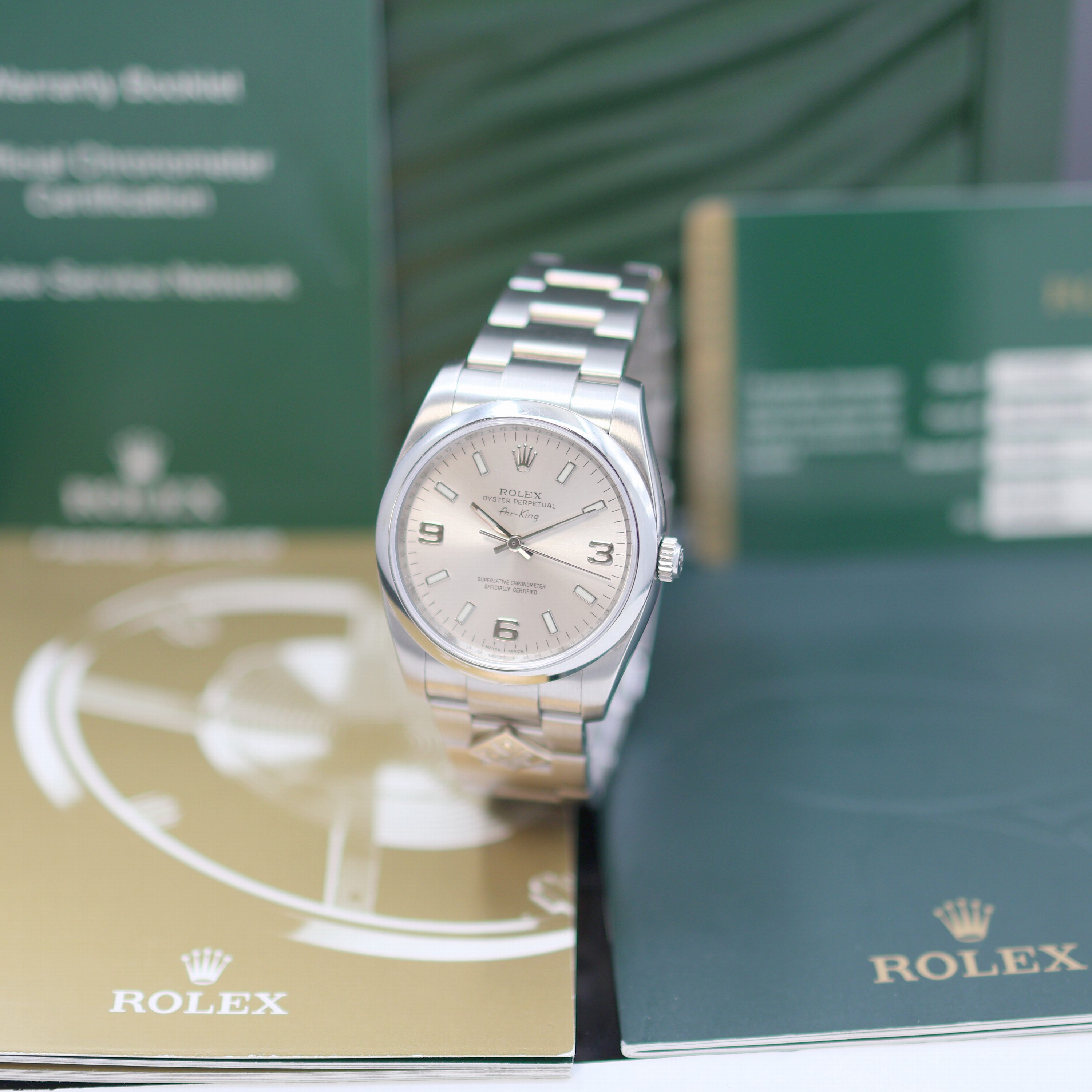 Image 27153163 - ROLEX wristwatch Oyster Perpetuel Air-King ´Domino´s Pizza´ reference 114200, self ...