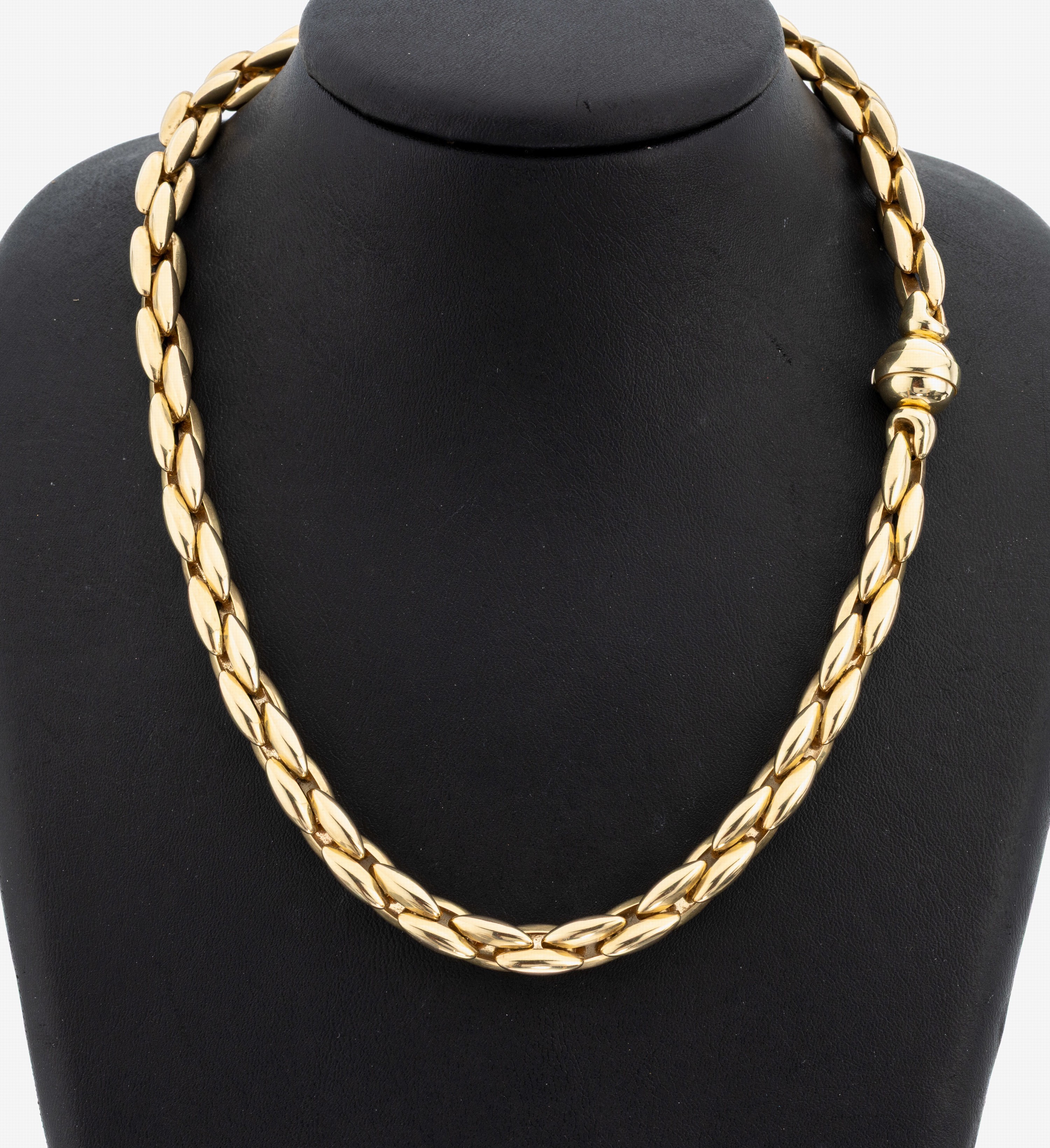 Image 27153171 - 14 kt Gold Collier, GG 585/000, qualitätvolle Verarbeitung, L. ca. 45.5 cm, ...