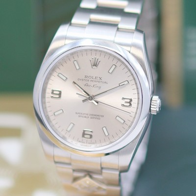 27153163a - ROLEX wristwatch Oyster Perpetuel Air-King ´Domino´s Pizza´ reference 114200, self ...