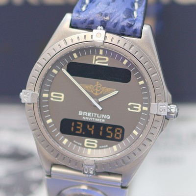 27153179c - BREITLING Multifunktionsuhr Aerospace Referenz 80360, quarz, Titangeh. inkl. Lederband ...
