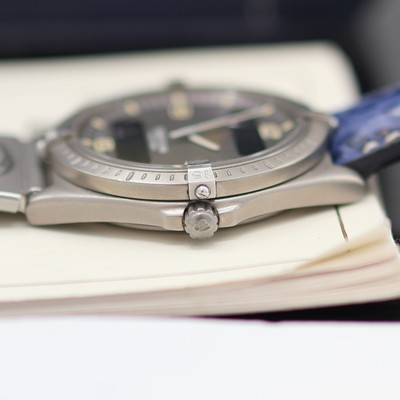 27153179h - BREITLING Multifunktionsuhr Aerospace Referenz 80360, quarz, Titangeh. inkl. Lederband ...