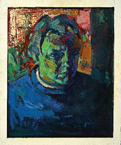 27153209k - Heinz Brzoska, geb. 1942 Kattowitz, Öl/Hartfaser, sign., dat. 1966, R. ca. 55x46 cm