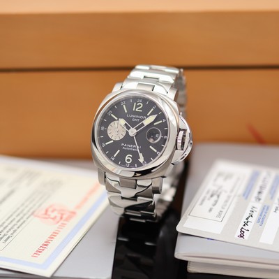 Image PANERAI gents wristwatch Luminor GMT reference PAM00161, self winding, I-series, to 500 ...