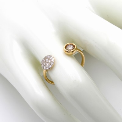 27153911a - Pomellato Ring Sabbia, RoséG 750/000, offen gearb., 1 brauner Diamant 0.20 ct, 16 ...