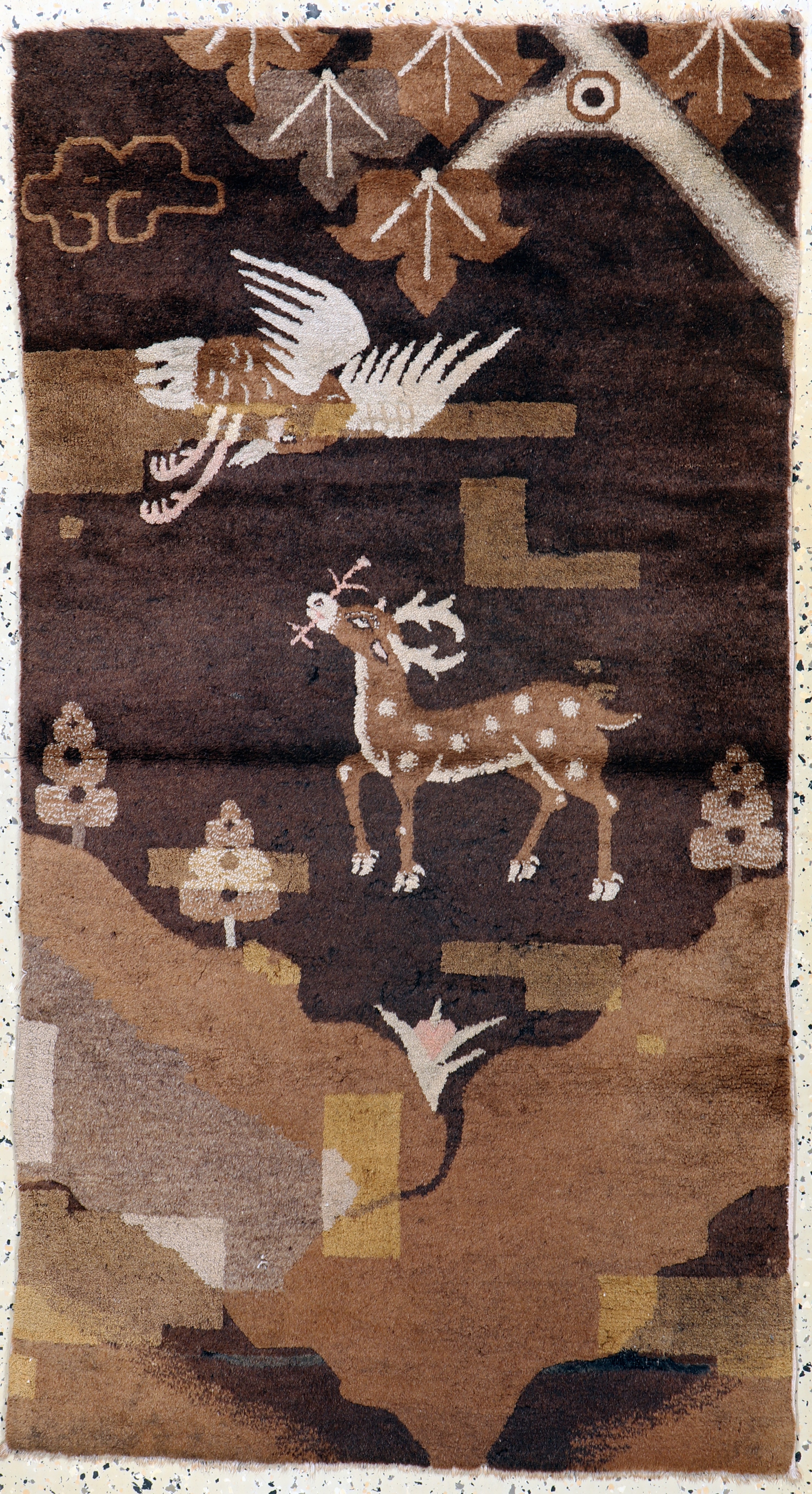 Image 27154037 - Pao Tow antik, China, um 1900, Wolle auf Baumwolle, ca. 147 x 81 cm, EHZ: 3(kleines ...