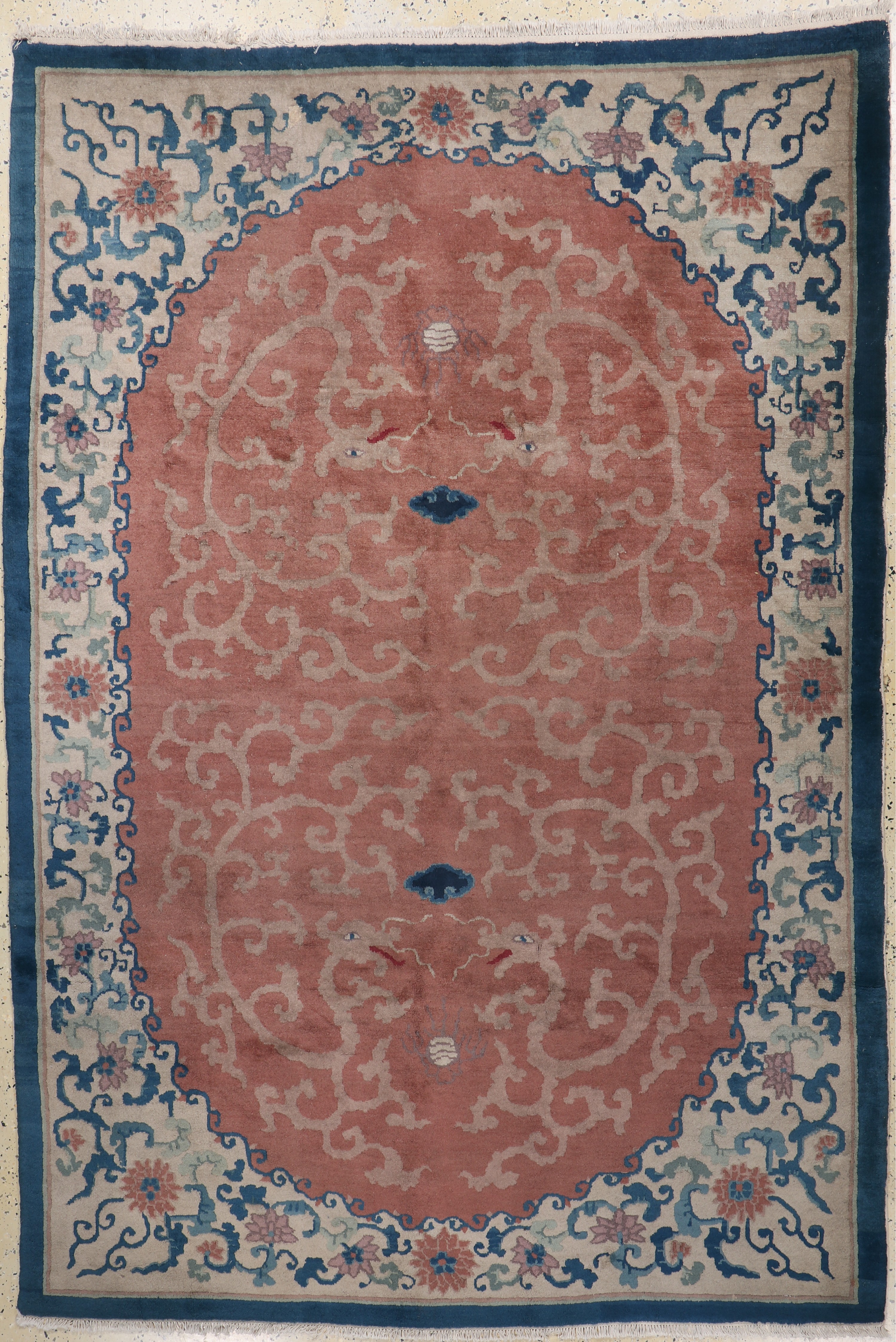Image 27154057 - Art Deco ´Dragon Carpet´, China, early 20th century, wool on cotton, approx. 270 x 185 ...